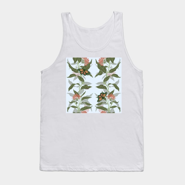 Monarchs & Milkweed Tank Top by maggiehenryart